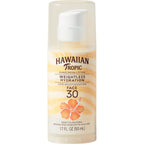 Hawaiian Tropic Weightless Hydration SPF 30 Face Sunscreen, 1.7 Fl Oz | Lightweight hydrating lotion, Travel size sunscreen for face, Non-comedogenic sunblock, Layers under makeup