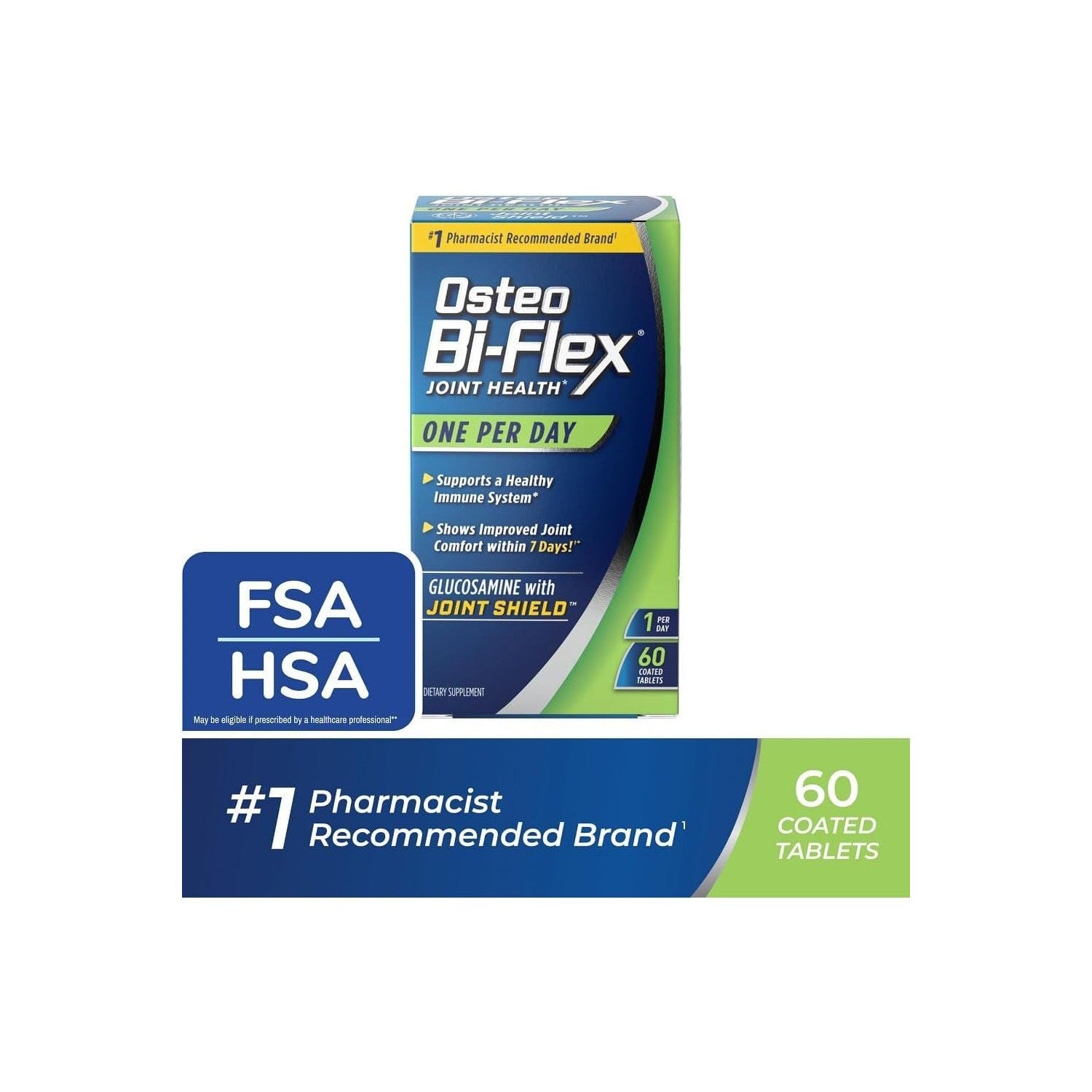 Buy now Osteo BiFlex One Per Day Glucosamine Joint Shield Dietary Supplement, Helps Strengthen Joints, 60 Count at indiglob india