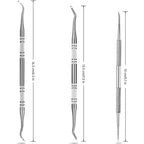 Buy now 3-Pack Ingrown Toenail File and Lifters, Professional Surgical Stainless Steel Ingrown Toenail Tool- Safe Nail Cleaning Treatment Pedicure Tools Kit Under Sidewall Cleaner Pain Relief Accessories at indiglob india