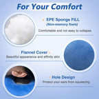 Buy now Ear Piercing Pillow for Side Sleeping Ear Pillows with Holes for Ear Pain Pressure Sore Relief Earring Cnh Nflammation Surgery Guard Pillow Headphone Sleepers Donut Cushion Adjustable Filling at indiglob india