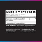Livingood Daily Moringa Capsules 1000mg, Superfood Supplement, 60 Capsules