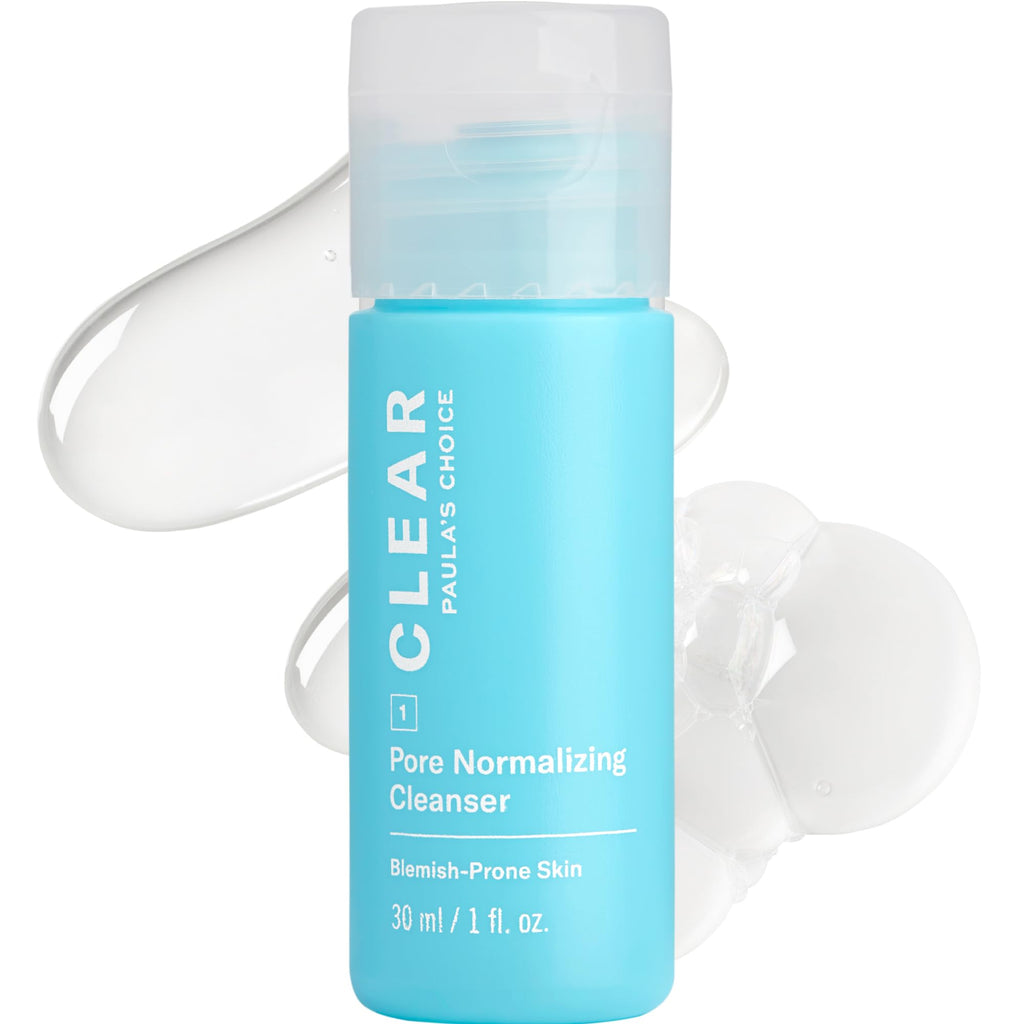 Paula's Choice CLEAR Pore Normalizing Acne Facial Cleanser | Salicylic Acid Face Wash for Clogged & Enlarged Pores, Redness & Blackhead-Prone Skin, Fragrance-Free