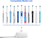 Replacement Charger Base for Braun Oral-b 3757 Electric Toothbrushes, Portable Waterproof Inductive Charger Fits Oral B Genuine Pro and Most