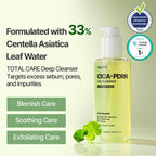 NACIFIC Cica PDRN Gel Cleanser 6.76 fl oz 200ml, Centella Asiatica, Low pH Deep Pore Cleanser for Sensitive Skin, Soothing, Purifying Korean Face Wash