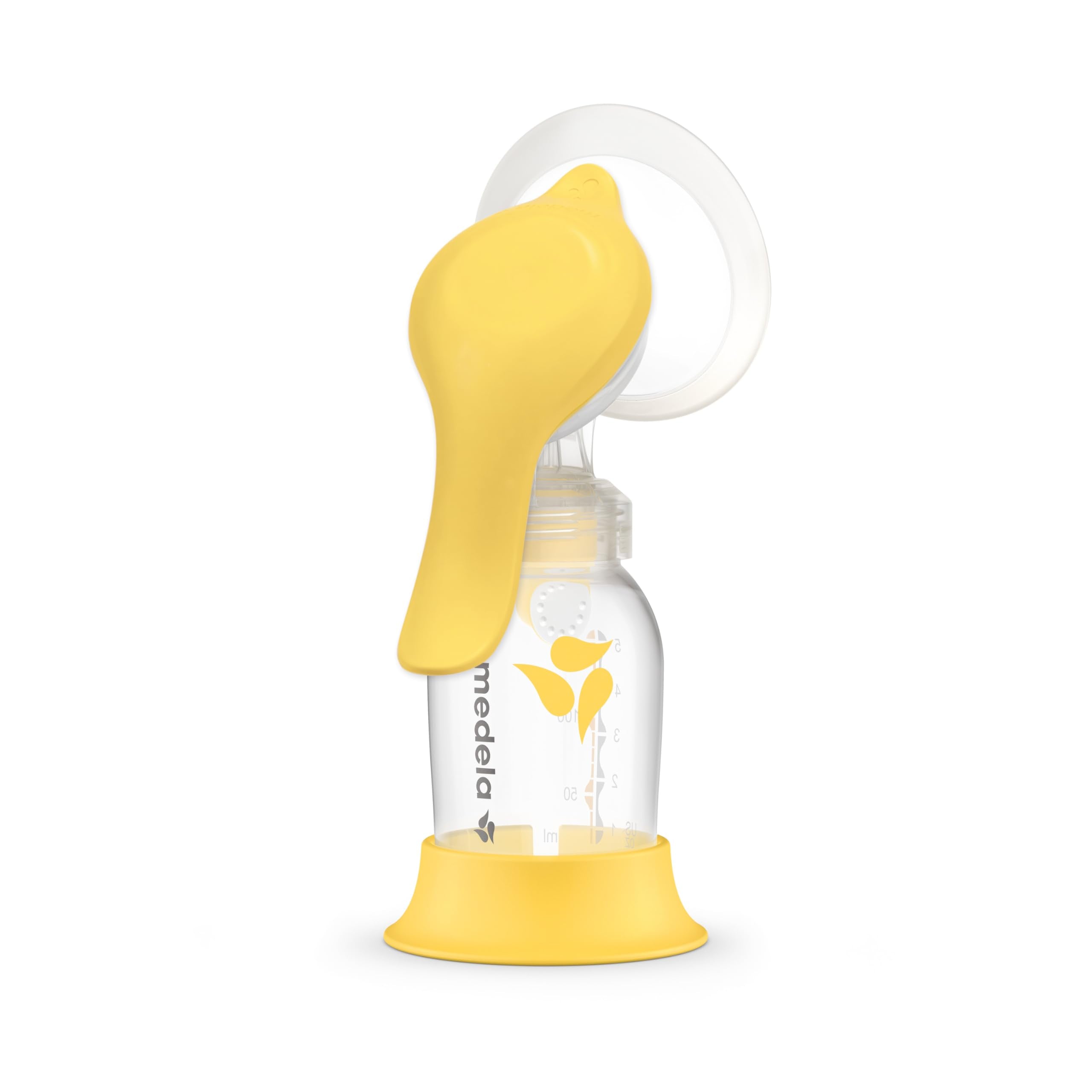 Buy now Medela Silicone Breast Milk Collector, Milk Saver with Spill-Resistant Stopper, Suction Base and Lanyard, 3.4 oz/100 mL Harmony at indiglob india