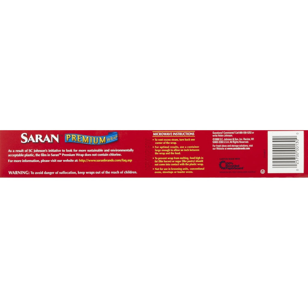 Saran Wrap Premium Plastic Wrap - 100 ft - 3 pk