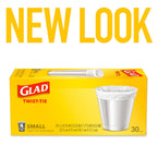Glad Small Trash Bags - 4 Gallon - 30 Count (Pack of 6)