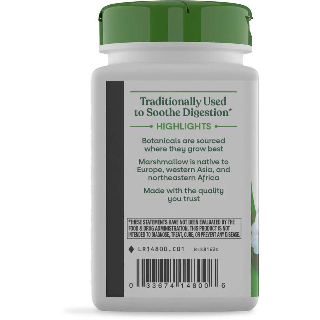 Nature's Way Premium Herbal Marshmallow Root, 960 mg per Serving, 100 VCaps