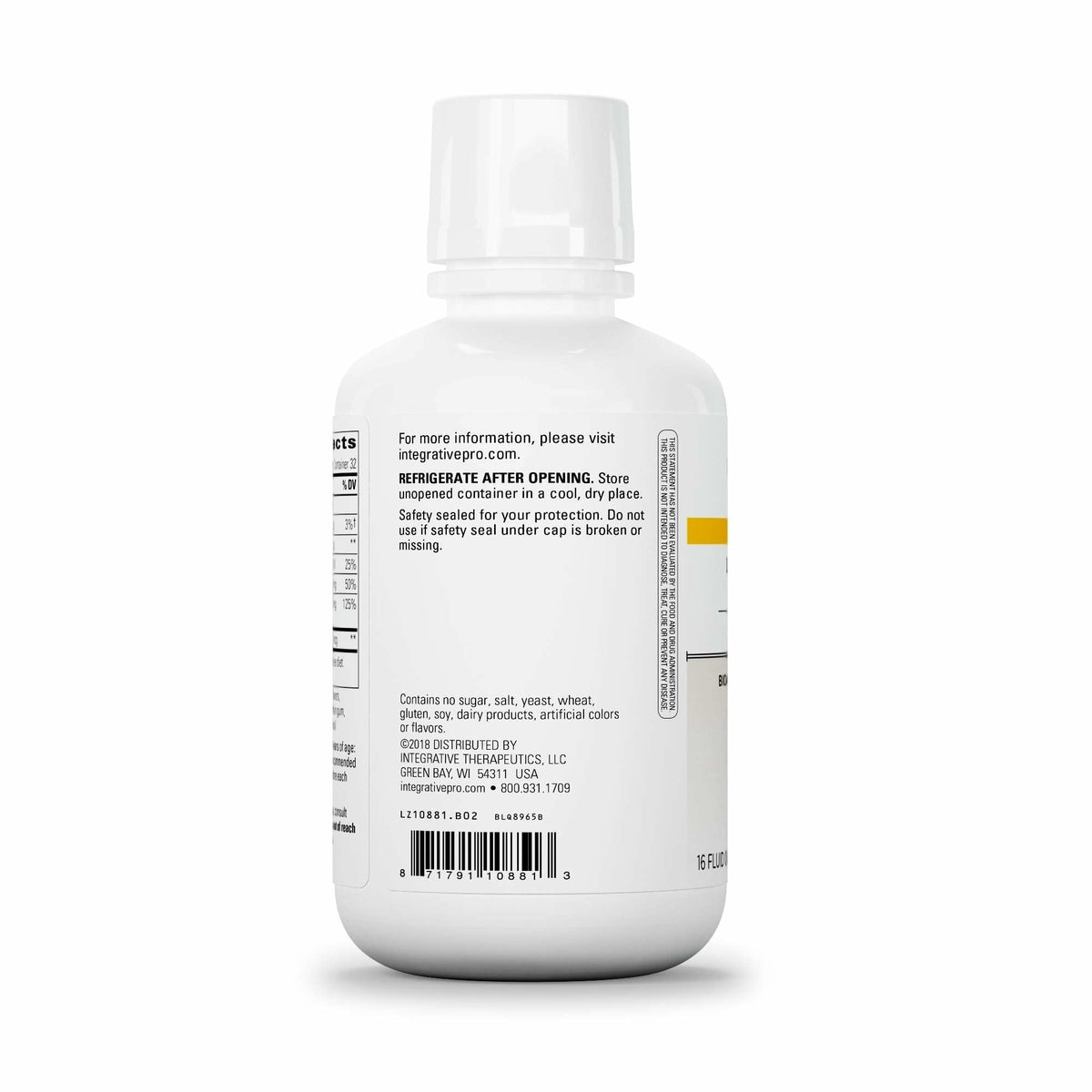 Integrative Therapeutics Liquid Calcium Magnesium, Berry, 16oz