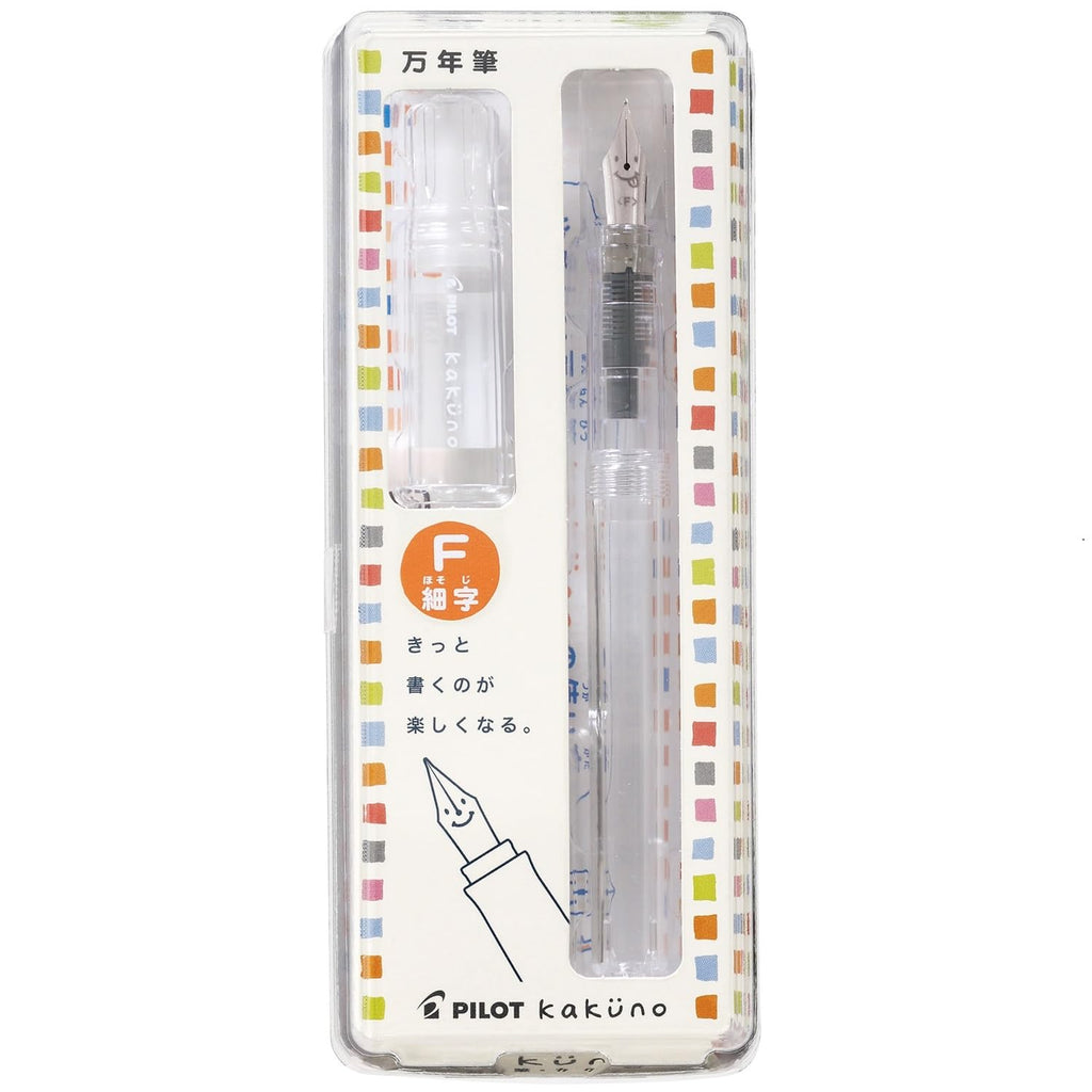 Pilot Kakuno Fine-Nib Fountain Pen, Non Color Body (Fka-1Sr-NCF)