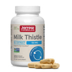 Jarrow Formulas Milk Thistle 150 mg with 30:1 Standardized Silymarin Extract, Dietary Supplement for Liver Function Support, 100 Veggie Capsules, 33-100 Day Supply