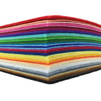 flic-flac 16PCS 8 x 12 inches (20 x 30cm) Assorted Color Felt Fabric Sheets Patchwork Sewing DIY Craft 1mm Thick
