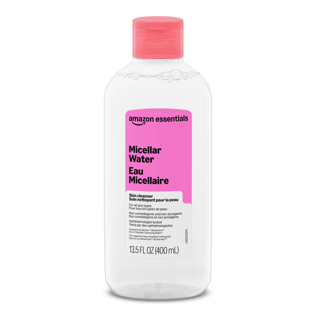 Amazon Essentials Micellar Water All-in-One Pink 13.5 Fl Oz