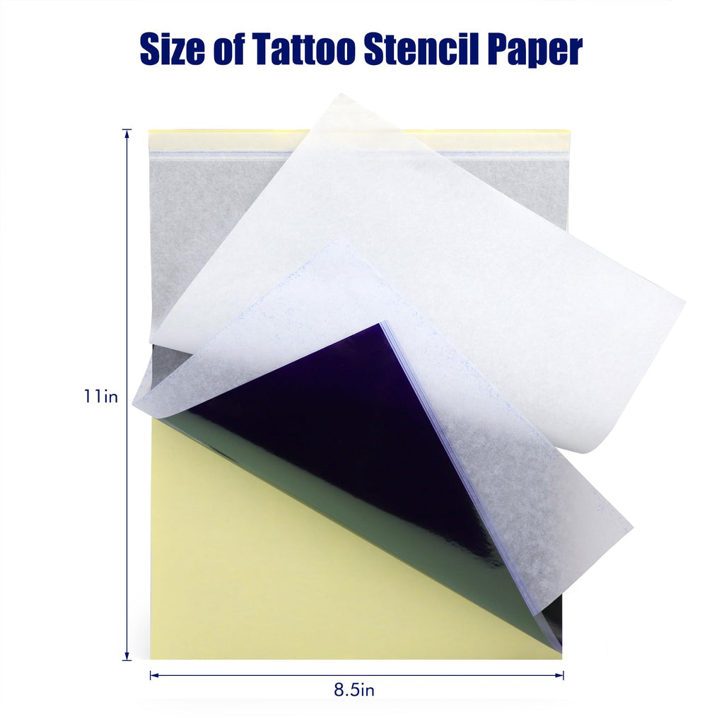 Tattoo Transfer Paper, 50 Sheets Tattoo Stencil Paper for Tattooing,A4 Size