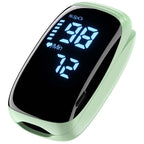 Finger Pulse Oximeter, Fingertip Blood Oxygen Saturation with Pulse Monitor Rechargeable, Accurate Spo2 Reading for Home, Outdoor Sports，Green