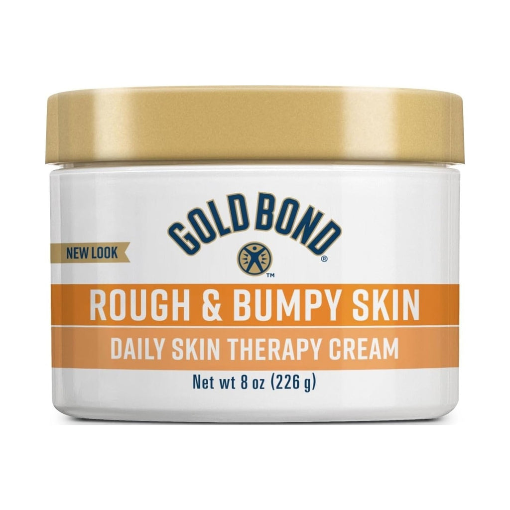 Gold Bond Cream, Rough & Bumpy Daily Skin Therapy Cream, 8 oz. Moisturizer | Softer skin in 1 week, body cream for rough and bumpy skin, contains AHA, BHA, and PHA, 7 moisturizers, salicylic acid