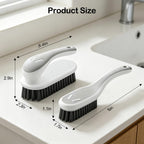 SetSail Soft Bristle Scrub Cleaning Brush 3 Pack Laundry Brush Gray White