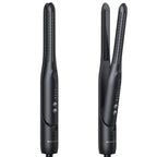 Wavytalk Cool Curl Pencil 0.65" Airflow Curling Iron for Short Hair & Pixie | 360° Cool Airflow Reduces Damage, Anti-scald, Precise Root Styling Control, 2-in-1 Small Flat Iron & Curler, Pink