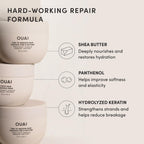 OUAI Fine to Medium Hair Treatment Mask- Deep Conditioning Hair Mask (8 oz) | Lightweight Deep Conditioning Hair Mask with Shea Butter, Keratin & Panthenol - Helps Hydrate, Strengthen & Repair Damage