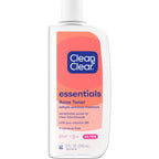 Clean & Clear Essentials Oil-Free Acne Toner, 2% Salicylic Acid Acne Treatment with Pro-Vitamin B5, Deep Pore Facial Toner for Blackheads & Pimples, Fragrance Free, 8 fl. oz
