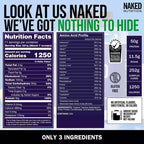 Buy now NAKED Mass - Natural Weight Gainer Protein Powder - 8 LB Bulk, GMO Free, Gluten Free & Soy Free. No Artificial Ingredients - 1,250 Calories per Serving at indiglob india