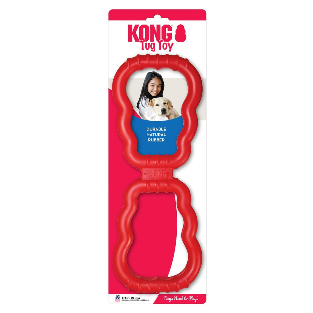 KONG Tug Toy, Natural Rubber Dog Toy for Tug of War, for Medium/Large Dogs