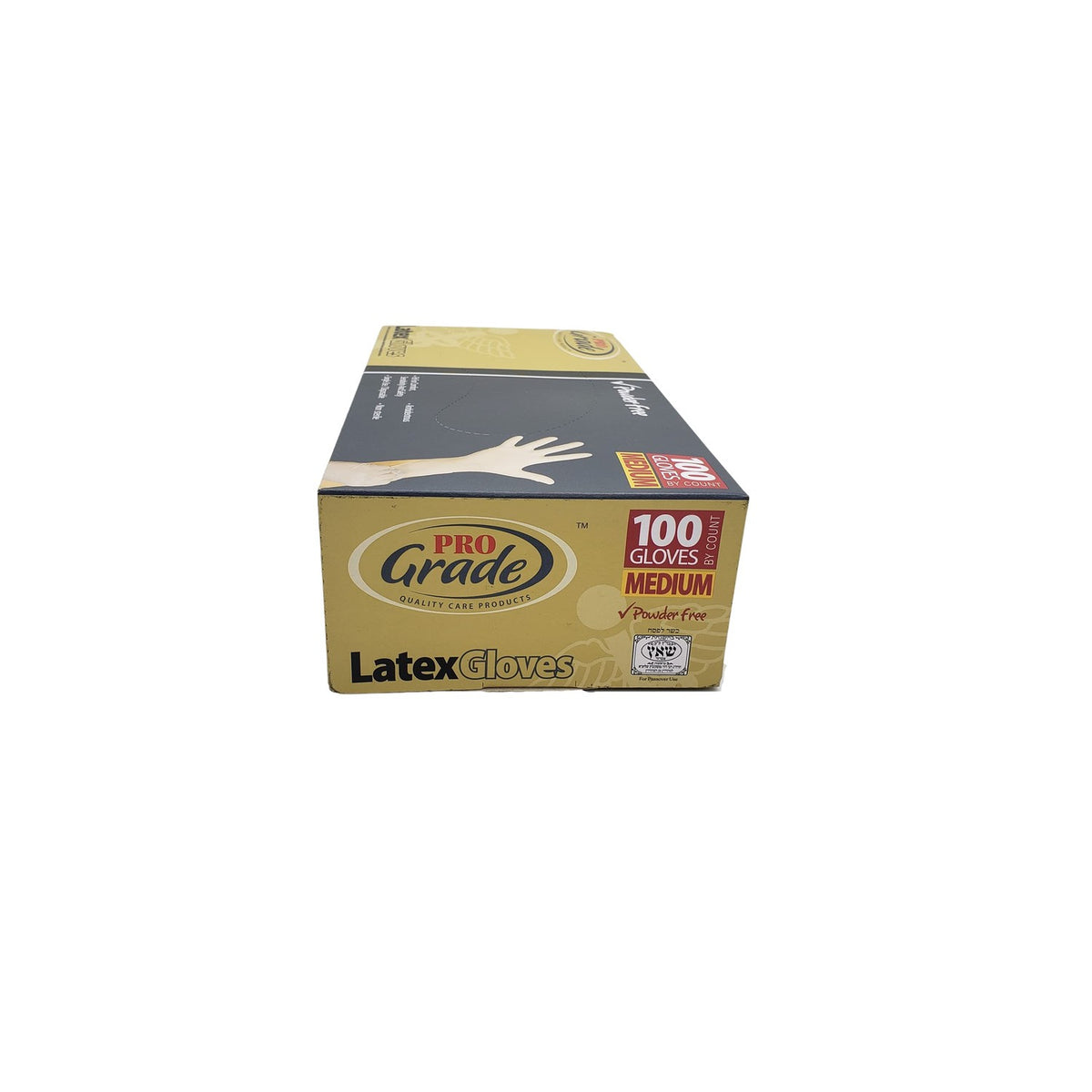 Pro Grade Latex Gloves Powder Free 100 Gloves MEDIUM