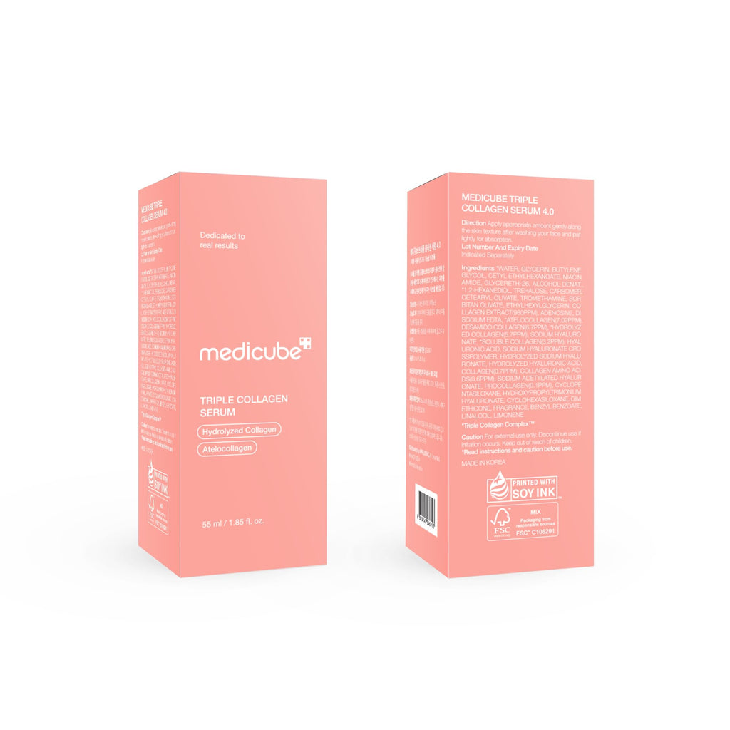 Medicube Triple Collagen Serum for Nourishment | Lightweight serum with Triple Collagen Complex, Niacinamide & Hyaluronic Acid, Korean Skincare, 1.85 fl.oz