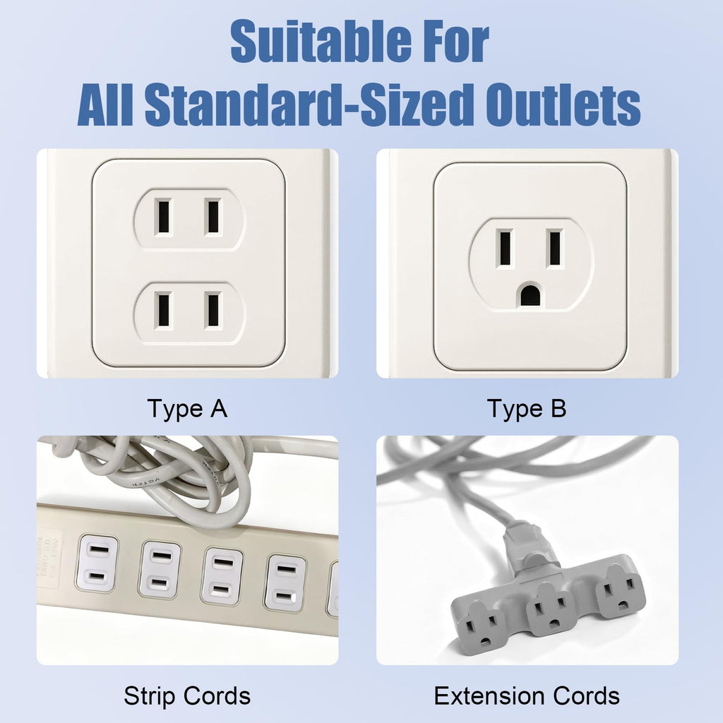 Rindion 65 Pcak Outlet Plug Covers, White Baby Proof Outlet Covers, Plastic Electrical Socket Covers for Outlets, Easy Installation, Durable and Steady Wall Plug Covers for Home and Office