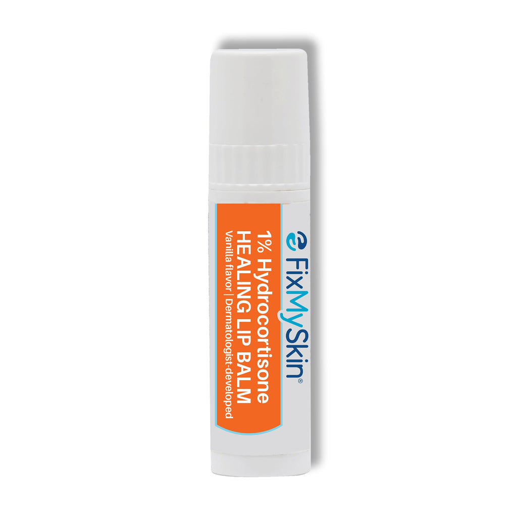 FixMySkin 1% Hydrocortisone Healing Lip Balm, Vanilla, 0.15 oz