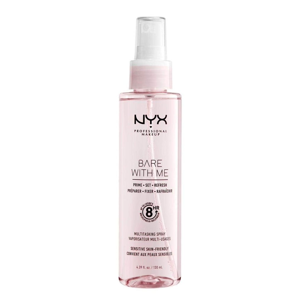 Buy now NYX PROFESSIONAL MAKEUP Bare With Me Multitasking Face Primer & Makeup Setting Spray, Hydrating Face Mist for up to 8HR Wear, Long-Lasting, Vegan Formula at indiglob india