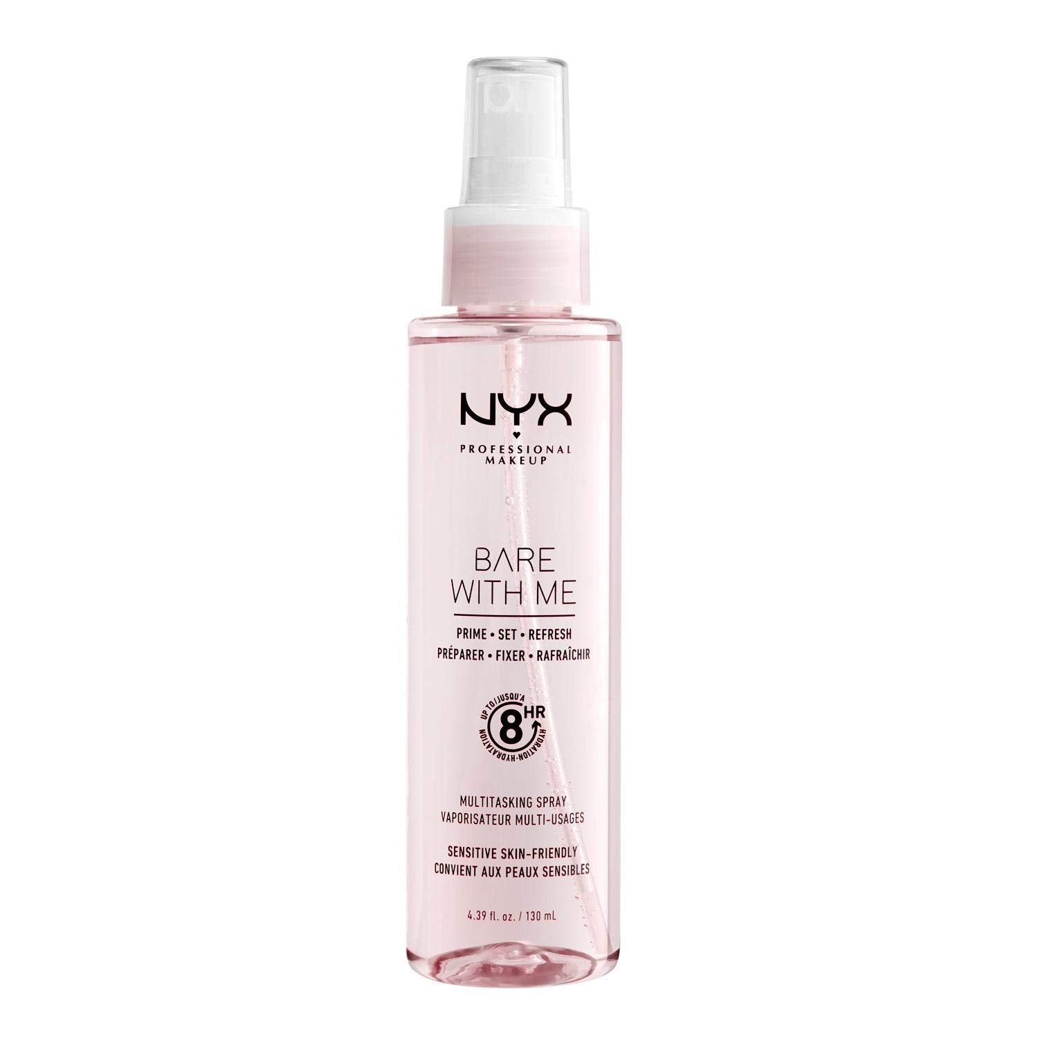 Buy now NYX PROFESSIONAL MAKEUP Bare With Me Multitasking Face Primer & Makeup Setting Spray, Hydrating Face Mist for up to 8HR Wear, Long-Lasting, Vegan Formula at indiglob india