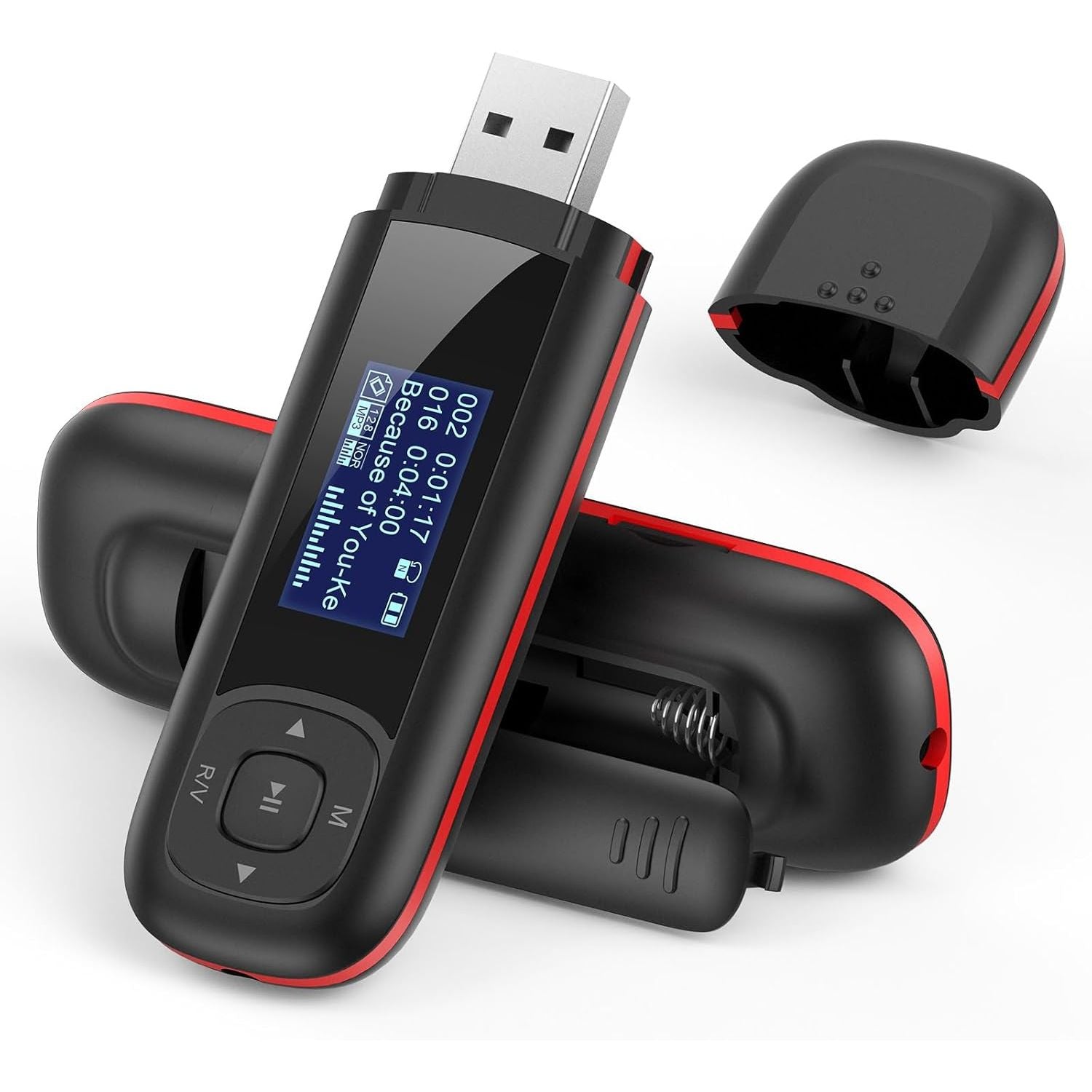 Buy now AGPTEK U3 USB Stick Mp3 Player, 8GB Music Player Supports Replaceable AAA Battery, Recording, FM Radio, Expandable Up to 128GB, Black Black 40GB at indiglob india