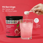 KEY NUTRIENTS Potassium Multivitamin Electrolytes, Cherry Pom, 90 Servings | Multivitamin Electrolytes Powder, Sweet Cherry Pom, Sugar Free, Sodium & Potassium Supplement, No Calories, Made in USA