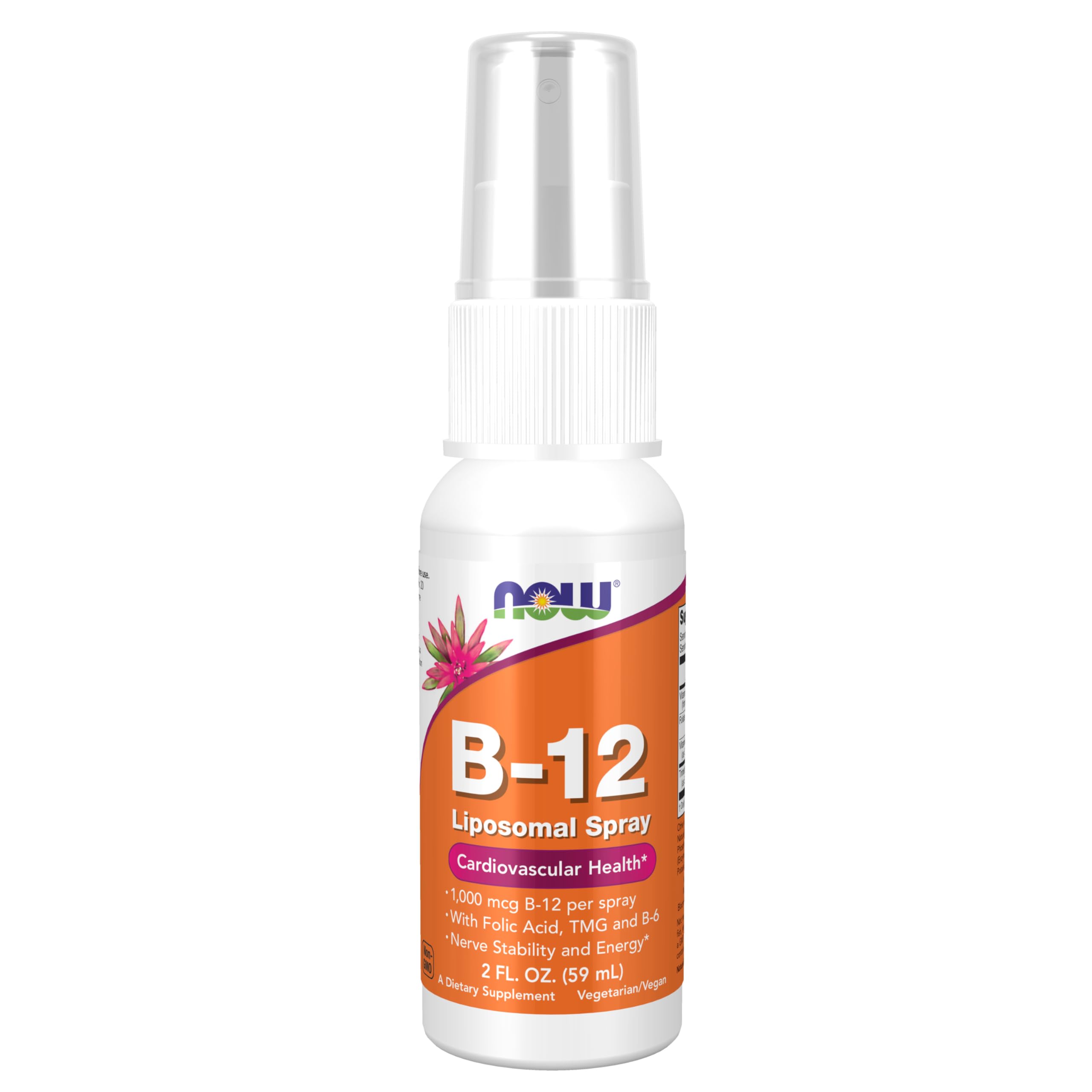 Buy now NOW Foods Supplements, Vitamin B-12 Liposomal Spray with Folic Acid, TMG and B-6, 2-Ounce at indiglob india