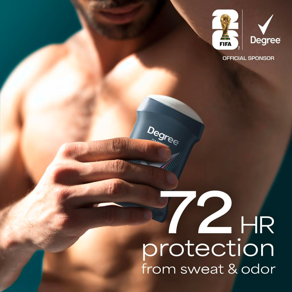 Degree Men Advanced Antiperspirant Cool Rush Sweat and Odor 4 Count 2.6 oz | 72-Hour Sweat and Odor Protection For Men With MotionSense Technology