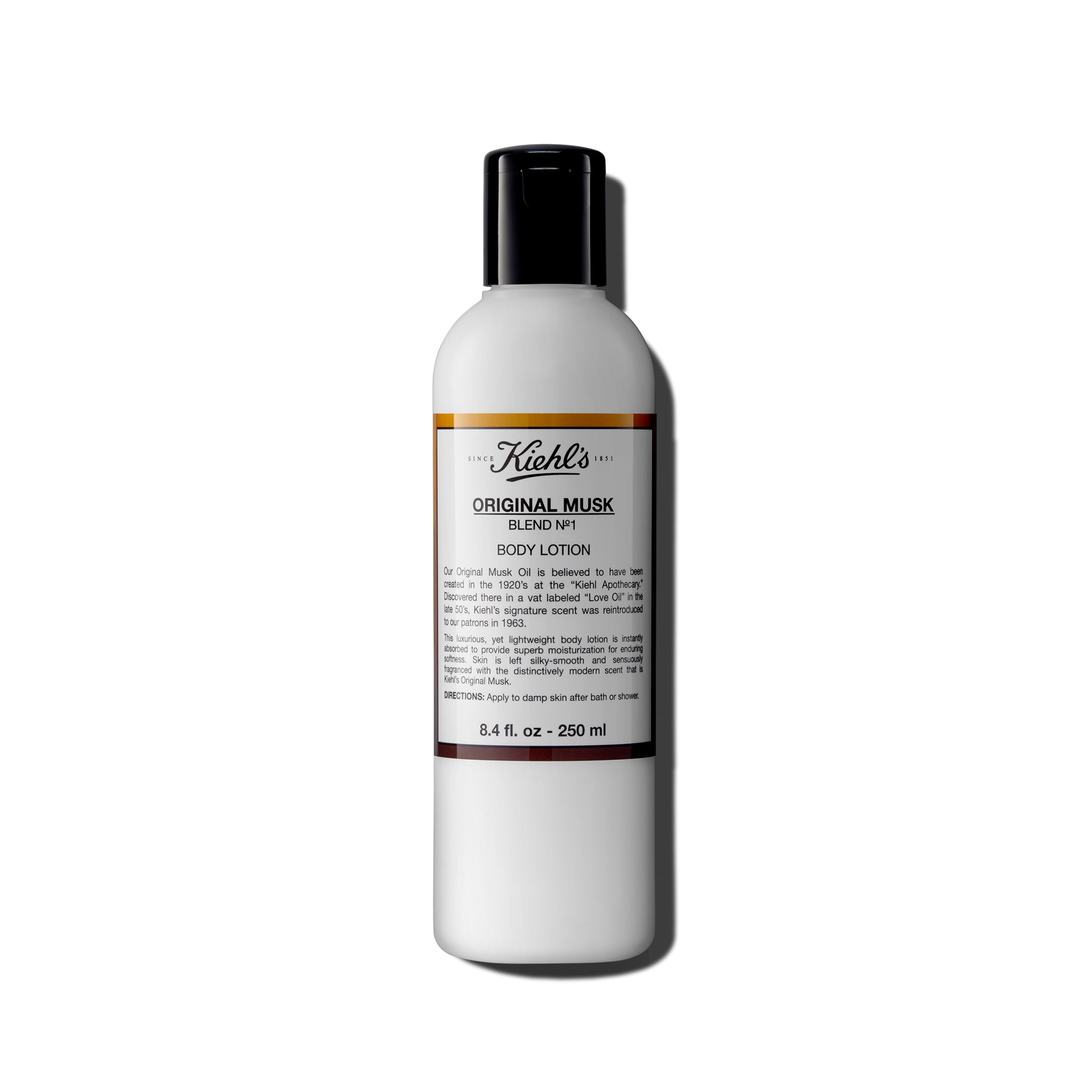 Buy now Kiehl's Original Musk Scented Body Lotion, Lightweight Moisturizer for Body, Leaves Skin Silky Smooth, Absorbs Quickly, with Apricot & Sesame Seed Oil to Soften Skin, Unisex Scent - 8.4 fl oz at indiglob india