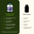 Swanson Triple Magnesium Complex 400 mg, 300 Vegan Capsules | Three Forms of Magnesium for Nerve, Muscle and Bone Health, Optimal Absorption and Healthy Stress Response