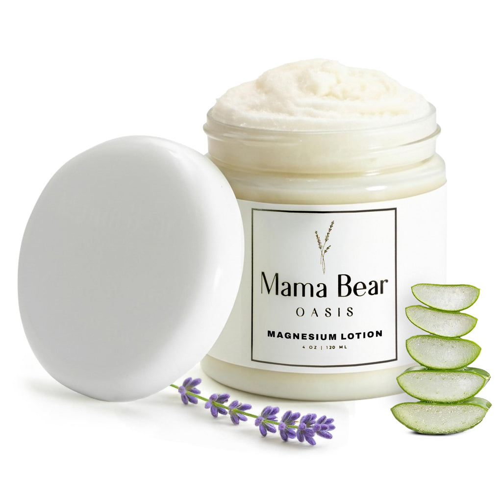 Mama Bear Oasis Magnesium Cream - Magnesium Lotion for Feet (Pack of 2) | Arnica, Vitamin B6, Aloe Vera and MSM, Vegan and Cruelty-Free, For Hands, Legs and Toes