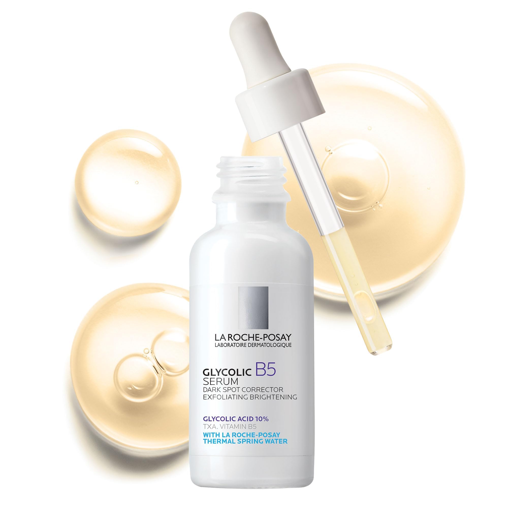 Buy now La Roche-Posay Glycolic Acid Serum with Kojic Acid and Vitamin B5, Reduces Dark Spots and Discoloration, Skin Tone Corrector to Brighten and Even Skin Tone at indiglob india