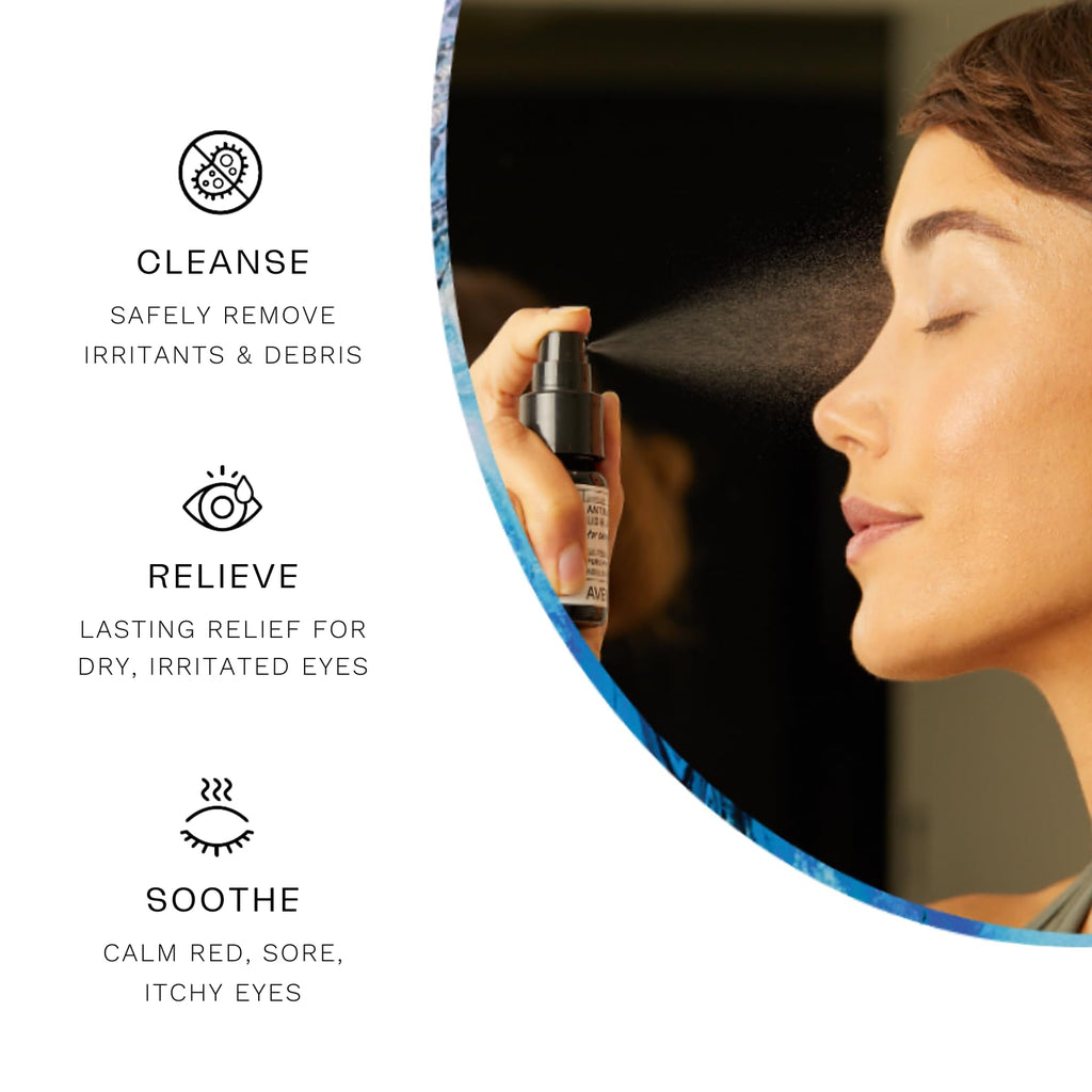 Buy now Avenova Eyelid and Eyelash Cleanser Spray - 20ml Bottle - Gentle Everyday Pure Hypochlorous Acid Spray for Eye Irritation at indiglob india