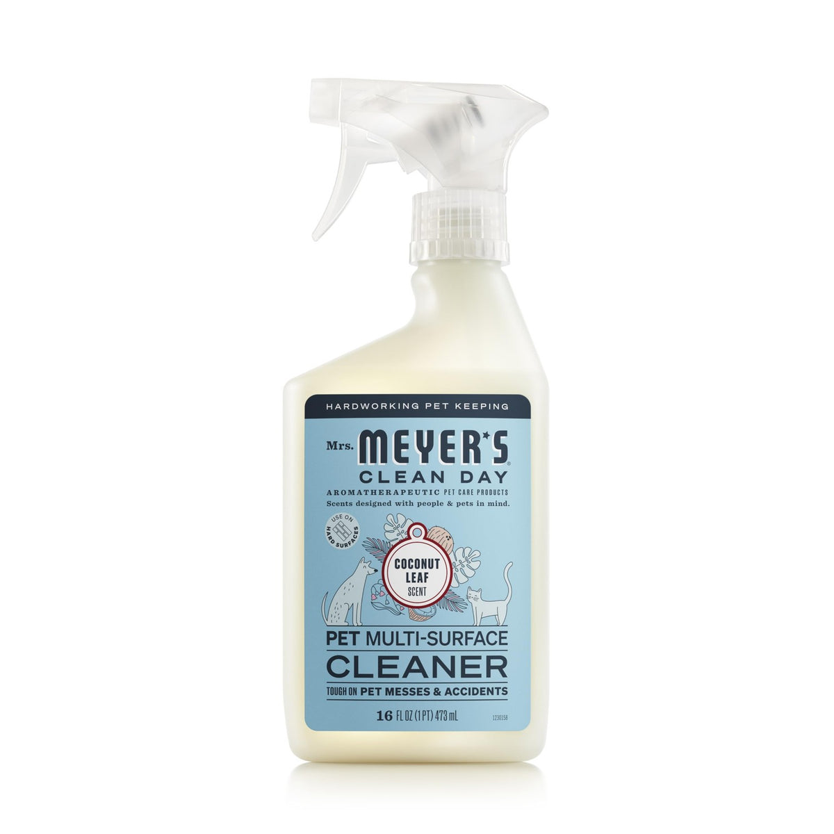 Mrs. MEYER'S CLEAN DAY Pet Multi-Surface Cleaner, Coconut Leaf Scent, 16oz