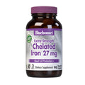Bluebonnet Nutrition Albion Extra-Strength Chelated Iron 27 mg, For Healthy Red Blood Cell production*, Soy-Free, Gluten-Free, Non-GMO, Kosher, Dairy-Free, Vegan, 90 Vegetable Capsule, 90 Serving