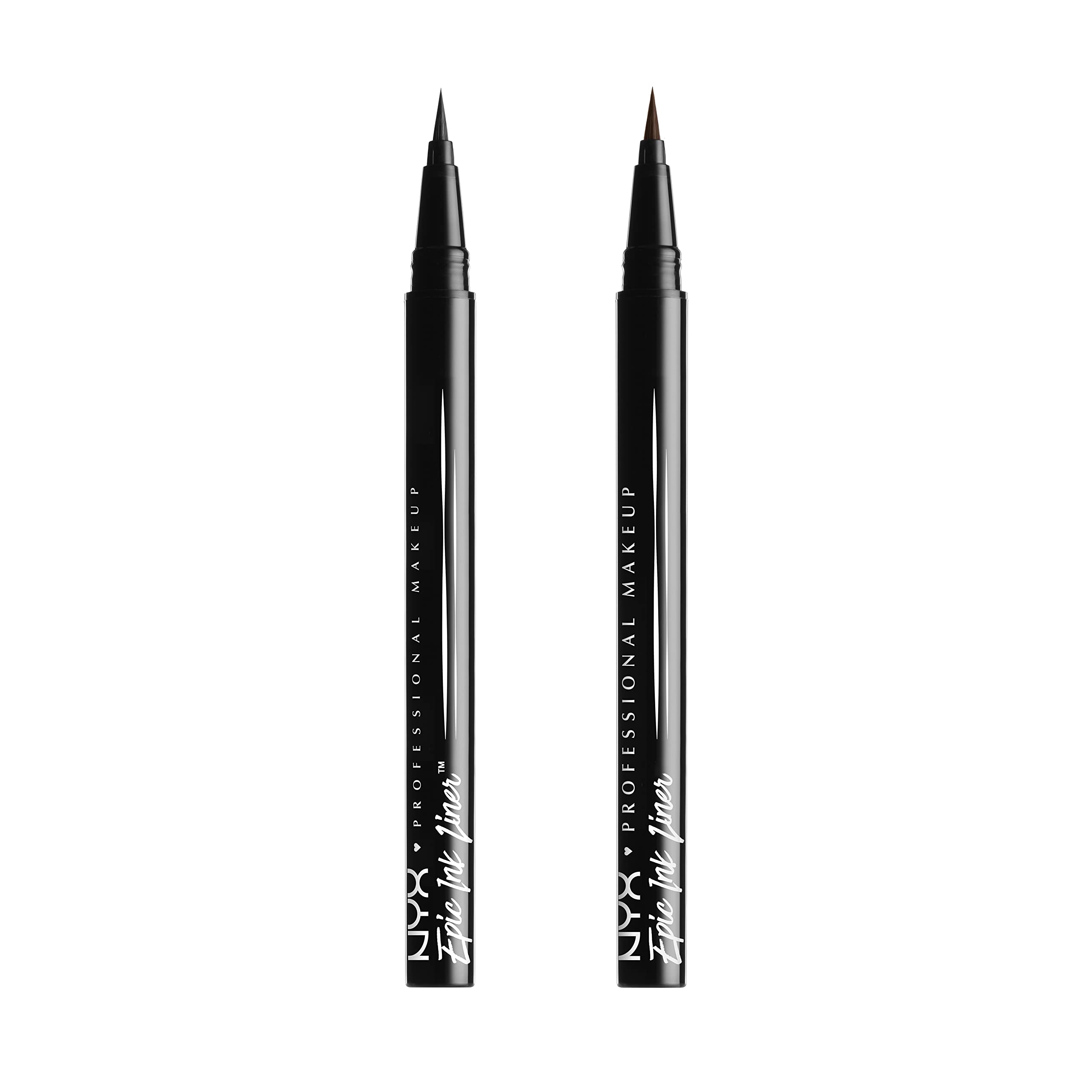 Buy now NYX PROFESSIONAL MAKEUP Epic Ink Liner, Waterproof Liquid Eyeliner with Vegan Formula - Dark Chocolate (Dark Brown Matte) 01 Black at indiglob india