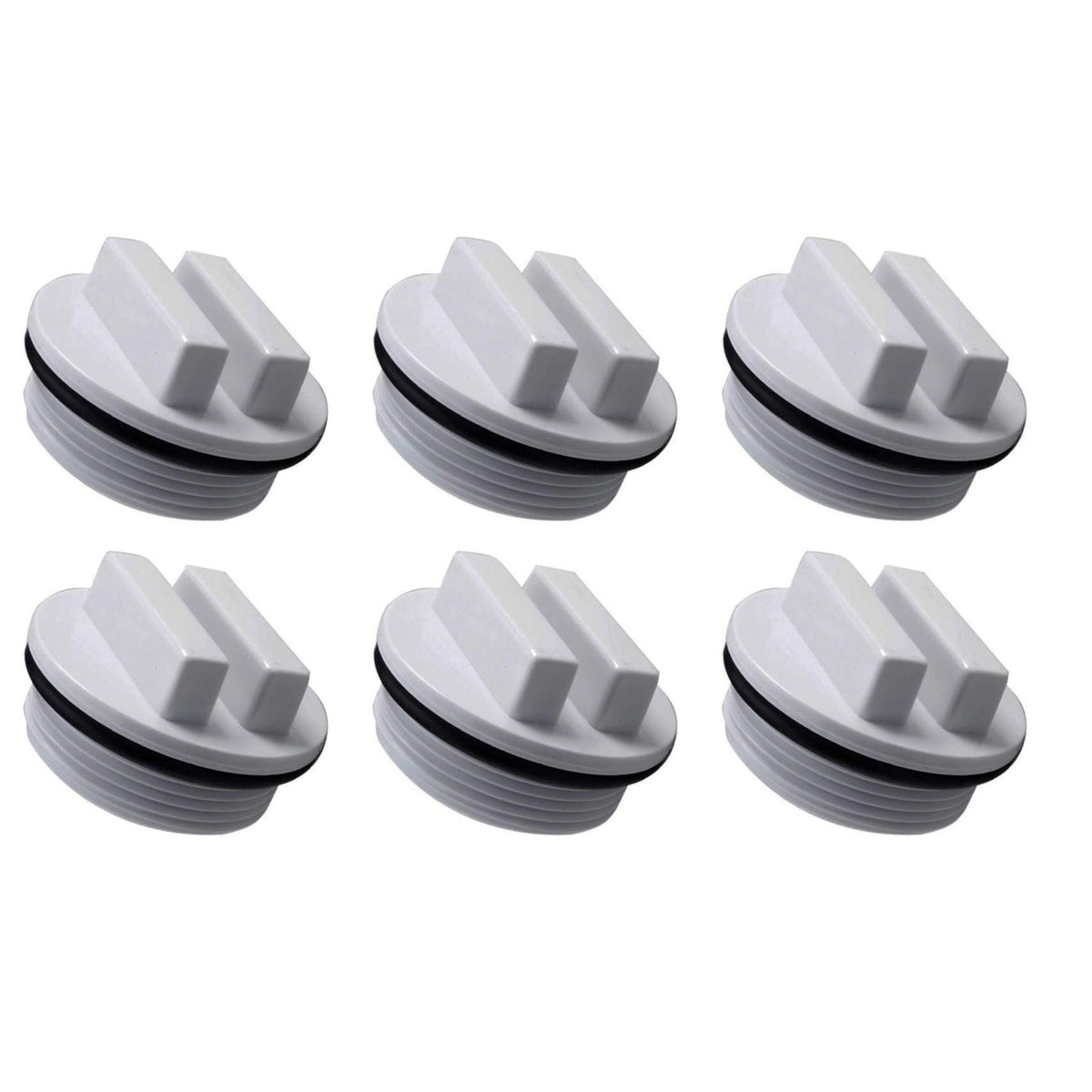 MAKHOON 1.5" Threaded Pool Spa Return Winterizing Plug Filter Drain Plug SP1022C with O-Ring for Winterizing Pools During Winter Season and for Most Hayward Pool Filter Drain Plug (6 Pack)