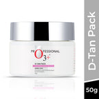 O3+ D-Tan Pack for Instant Skin Brightening and Lightening Benefits Infused with Mint and Eucalyptus Oil - Suitable for All Skin Types (50gm)