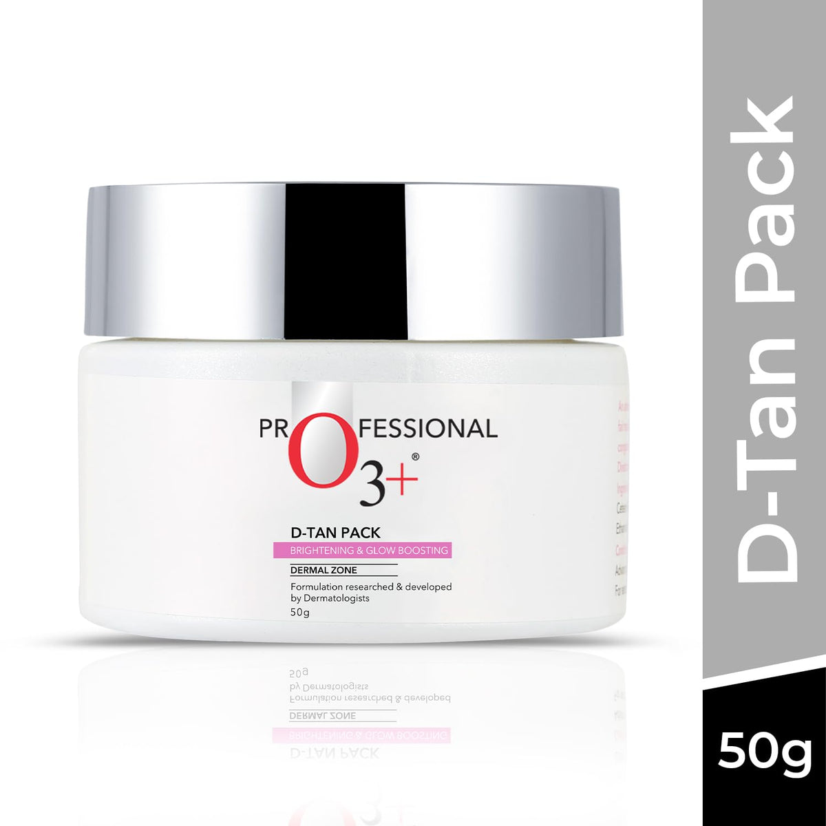 O3+ D-Tan Pack for Instant Skin Brightening and Lightening Benefits Infused with Mint and Eucalyptus Oil - Suitable for All Skin Types (50gm)