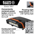 Buy now Klein Tools 56402 LED Light, Cap Visor Clip Light has Pivoting Head, 2xAAA Batteries, for Work, Running, Outdoor Hiking, Camping, Fishing at indiglob india