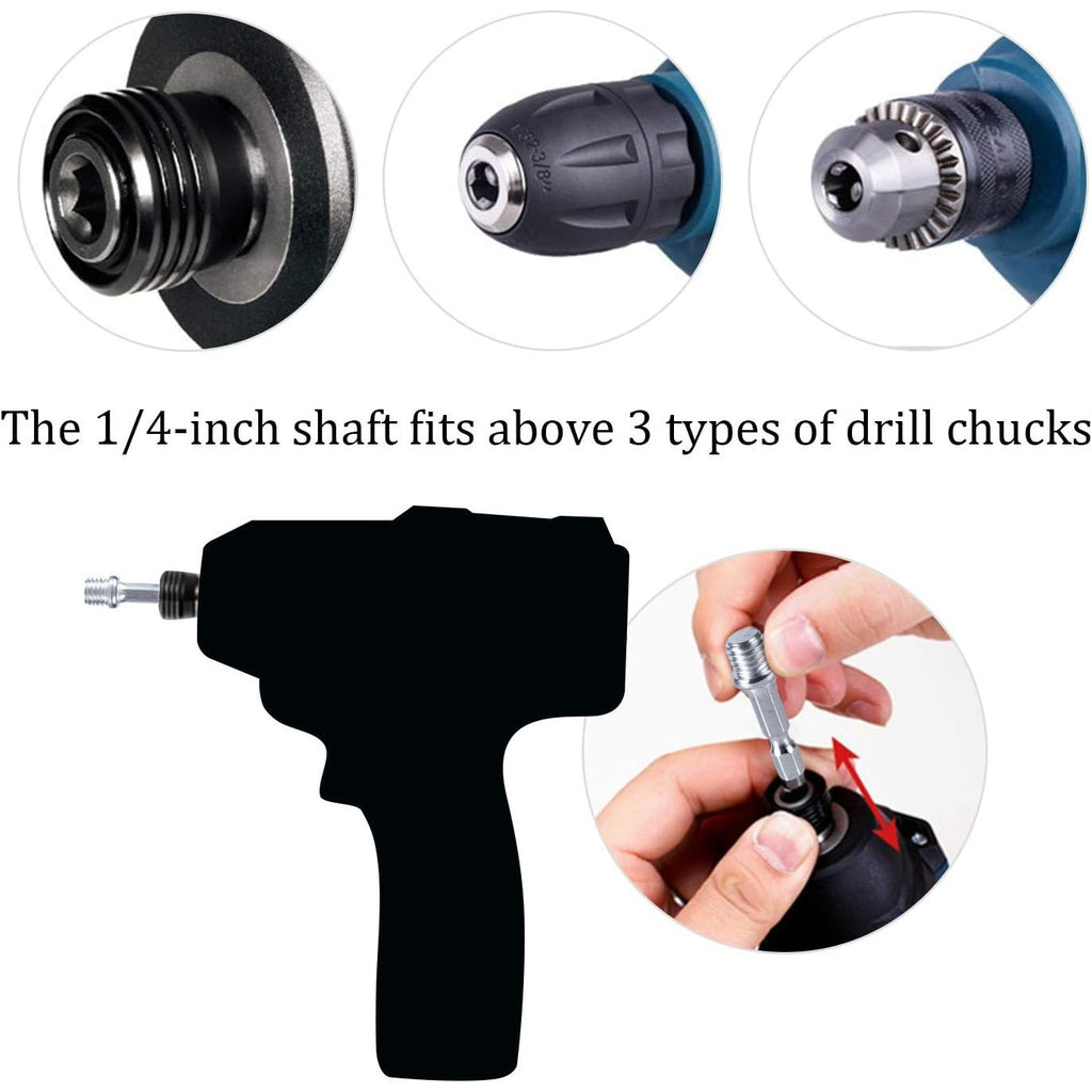 Buy now Kichwit 4 Inch Drill Power Brush Tile Scrubber Scouring Pads Cleaning Kit, Includes Attachment, Heavy Duty Household Cleaning Tool (Drill NOT Included) at indiglob india