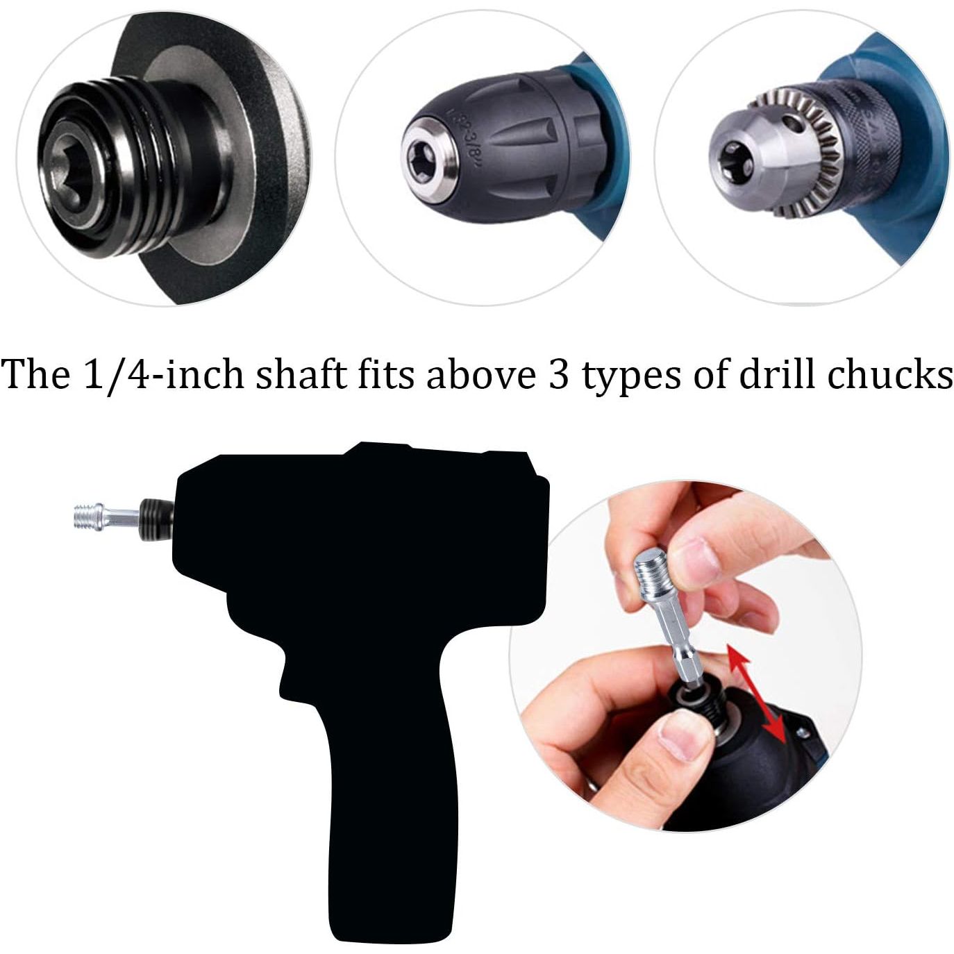Buy now Kichwit 4 Inch Drill Power Brush Tile Scrubber Scouring Pads Cleaning Kit, Includes Attachment, Heavy Duty Household Cleaning Tool (Drill NOT Included) at indiglob india
